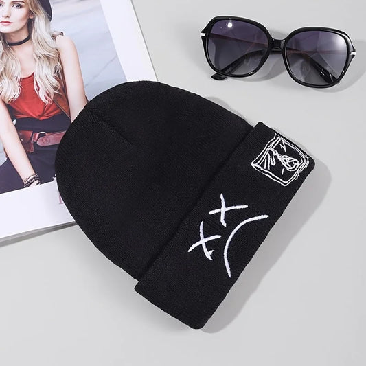 Sad face unisex beanie
