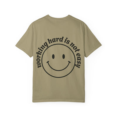 Smile & Strive Unisex T-Shirt - Motivational Graphic Tee, Gift for Graduates, Work Hard Play Hard, Casual Everyday Wear