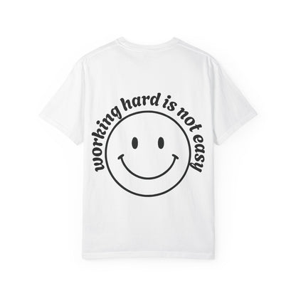 Smile & Strive Unisex T-Shirt - Motivational Graphic Tee, Gift for Graduates, Work Hard Play Hard, Casual Everyday Wear
