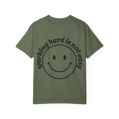 Smile & Strive Unisex T-Shirt - Motivational Graphic Tee, Gift for Graduates, Work Hard Play Hard, Casual Everyday Wear