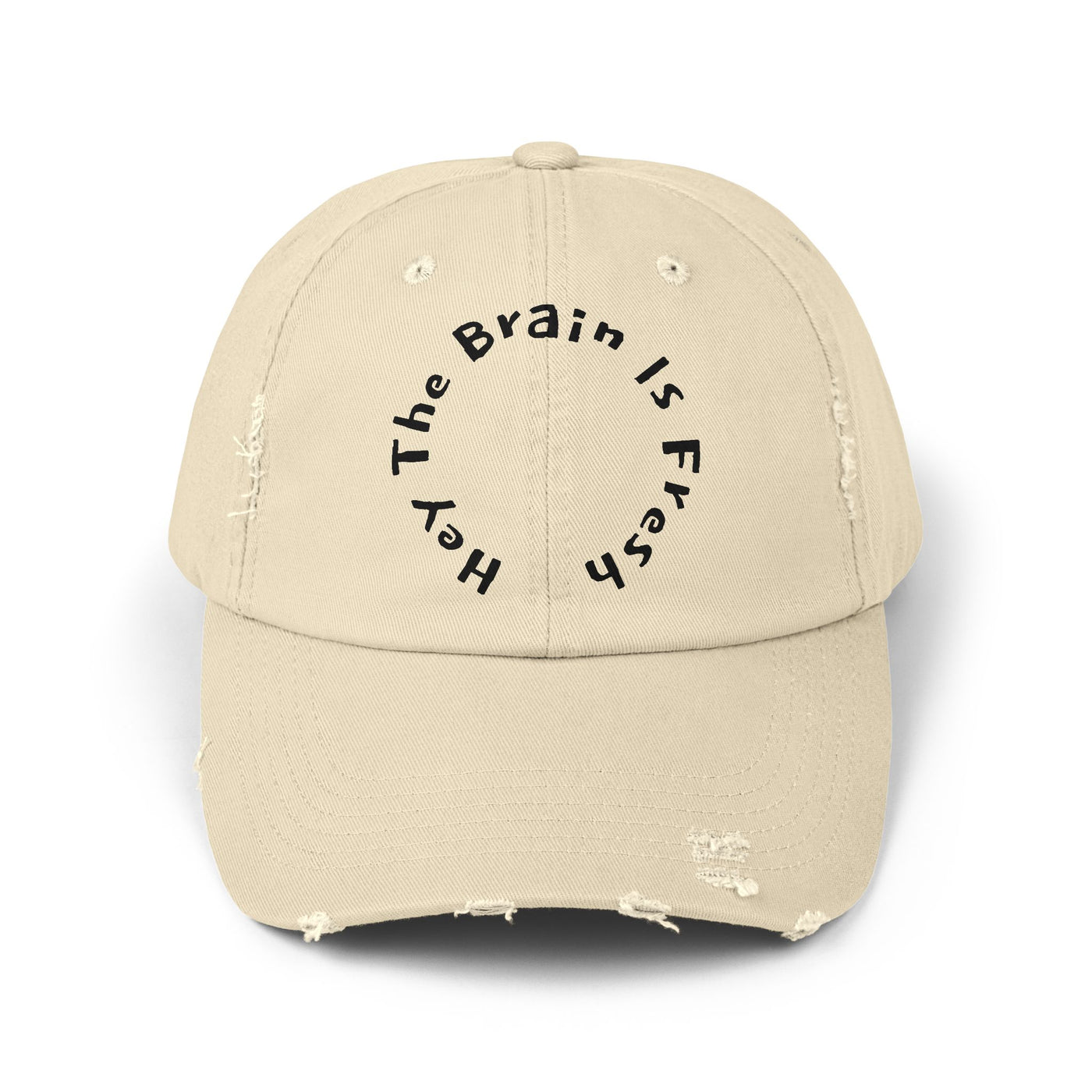 Unisex Distressed Cap with Motivational Quote, Casual Hat, Gift for Him or Her, Trendy Accessory, Stylish Headwear