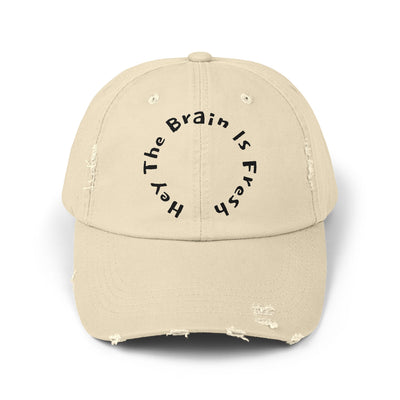 Unisex Distressed Cap with Motivational Quote, Casual Hat, Gift for Him or Her, Trendy Accessory, Stylish Headwear