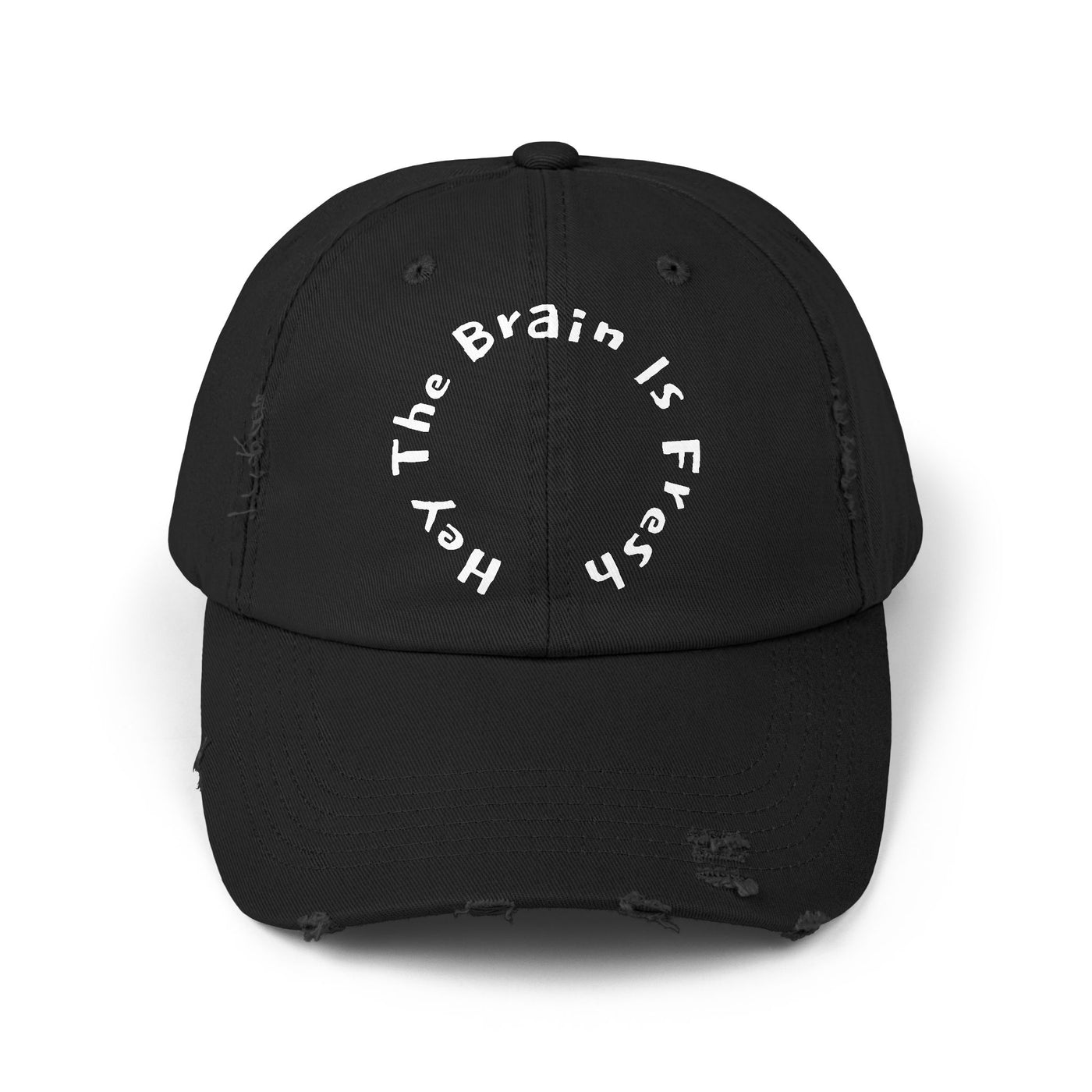 Unisex Distressed Cap with Motivational Quote, Casual Hat, Gift for Him or Her, Trendy Accessory, Stylish Headwear