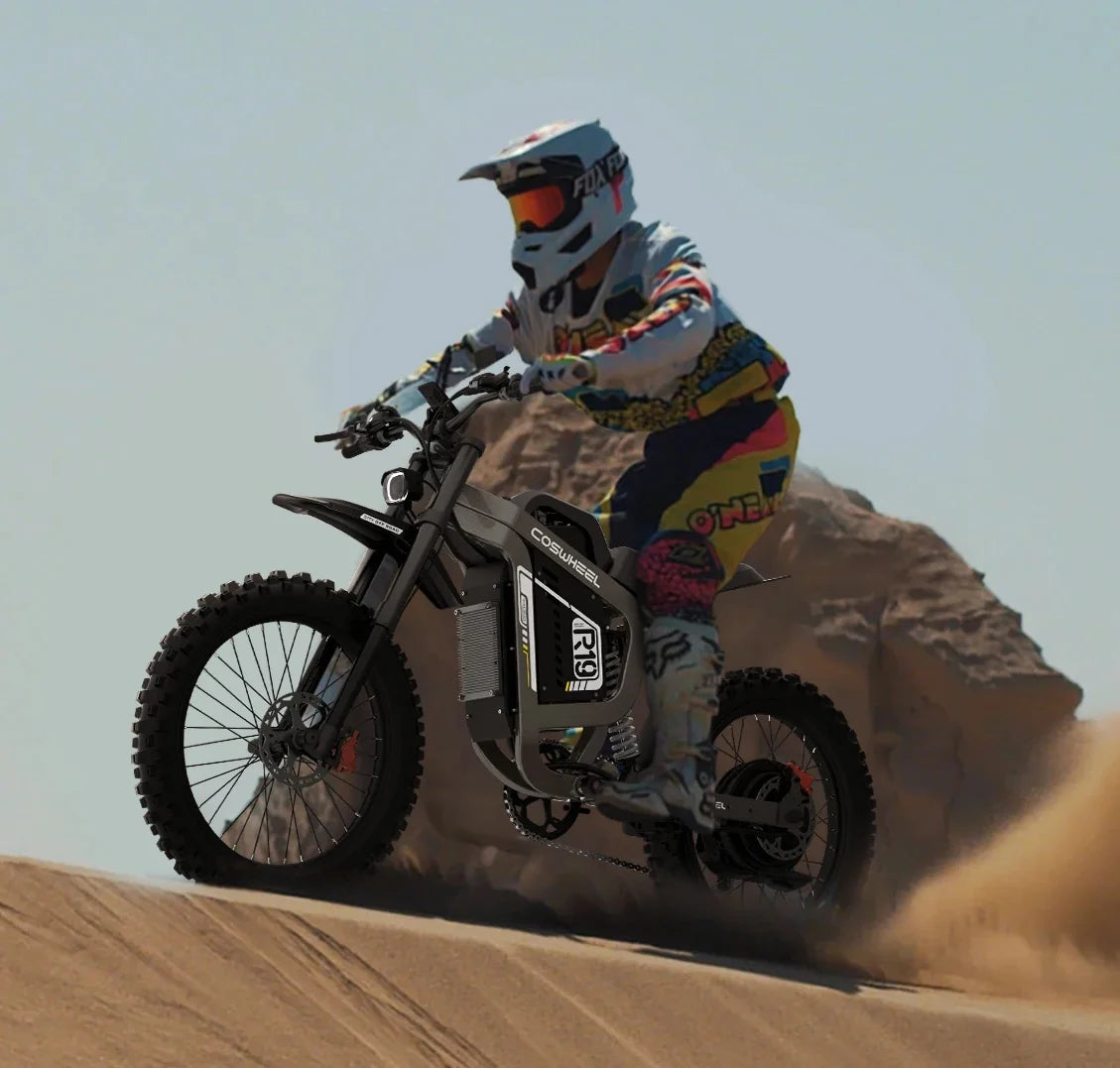 Fast Shipping All-Terrain Off-Road Electric Dirt Bike 75km/h High Speed Adult E-Dirt Bike for Mountain/Mud/Sand US Warehouse