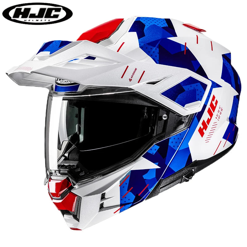 Original HJC Motorcycle Helmet HJC i80 Motocross Helmets Dual Lens ECE 3-in-1 Modular Flip-Up Helmets Off-road Cascos Para Moto