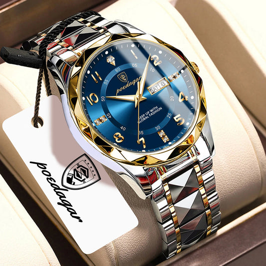 POEDAGAR Top Business Men Quartz Watch