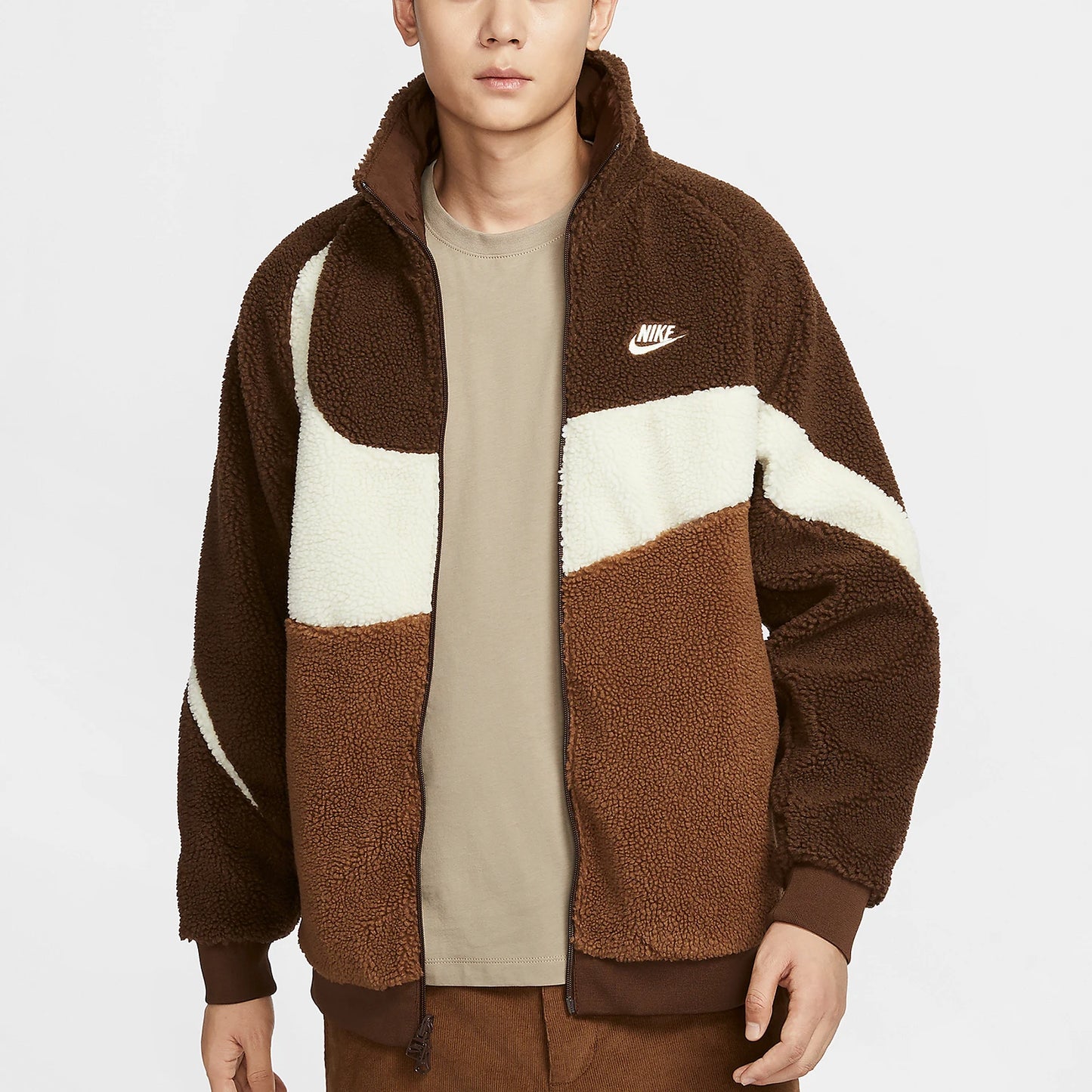 Nike genuine winter new men's imitation lamb wool double-sided jacket BQ6546-259
