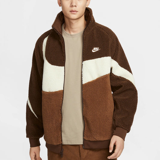 Nike genuine winter new men's imitation lamb wool double-sided jacket BQ6546-259