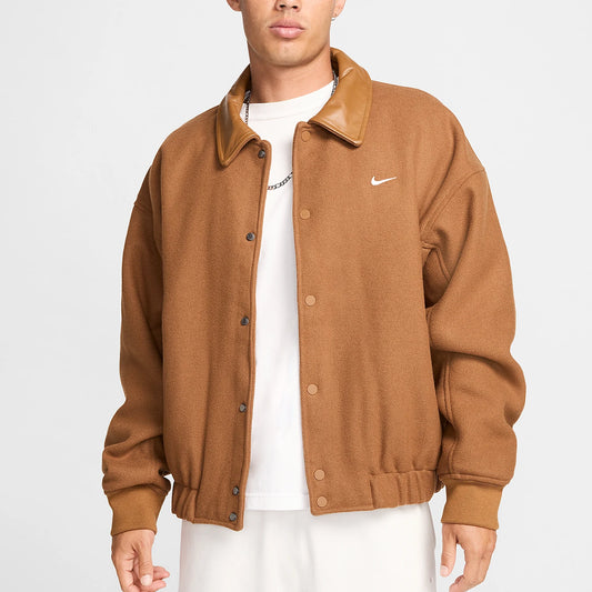 Nike Official Solo Swoosh Men's Retro Collar Single-breasted Jacket FZ1168-281