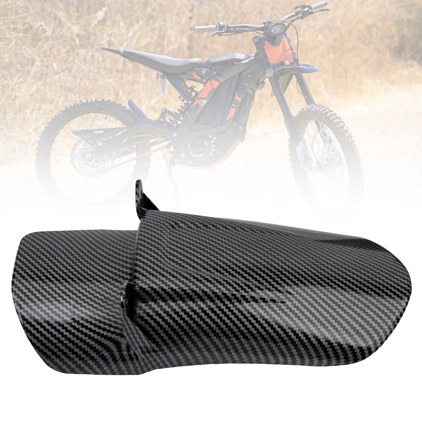 For Surron Parts Motocross Mudguards Rear Fender Carbon Fiber Color Accessories Rear Fender Refit For Sur-Ron Light Bee S X