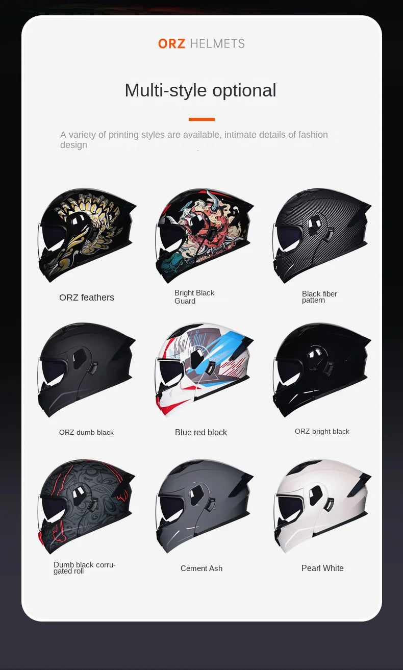 professional motorcycle sports flip helmet