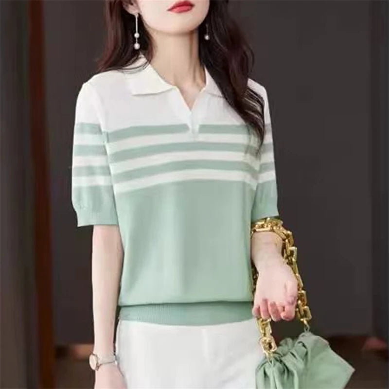 Women's POLO collar T-shirt