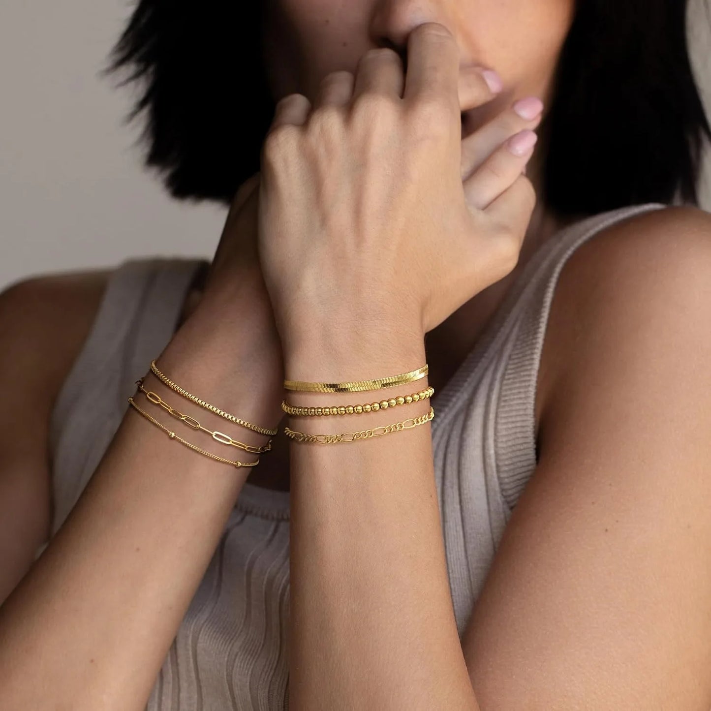 Gold Bracelets for Women Waterproof