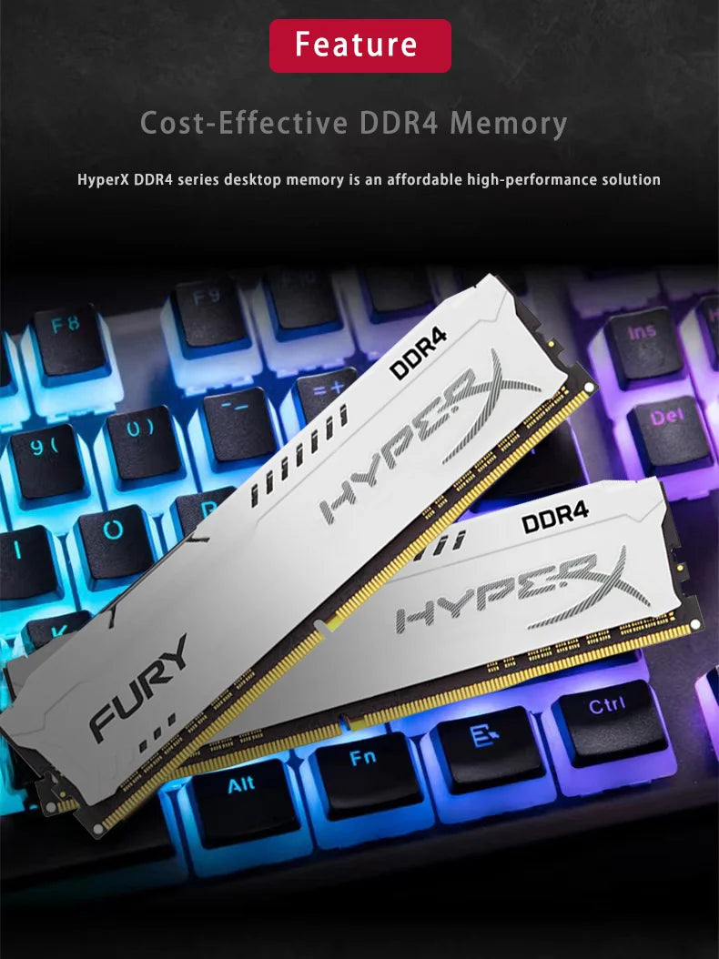 HyperX Fury Memory RAM DDR4 4GB 8GB 16GB