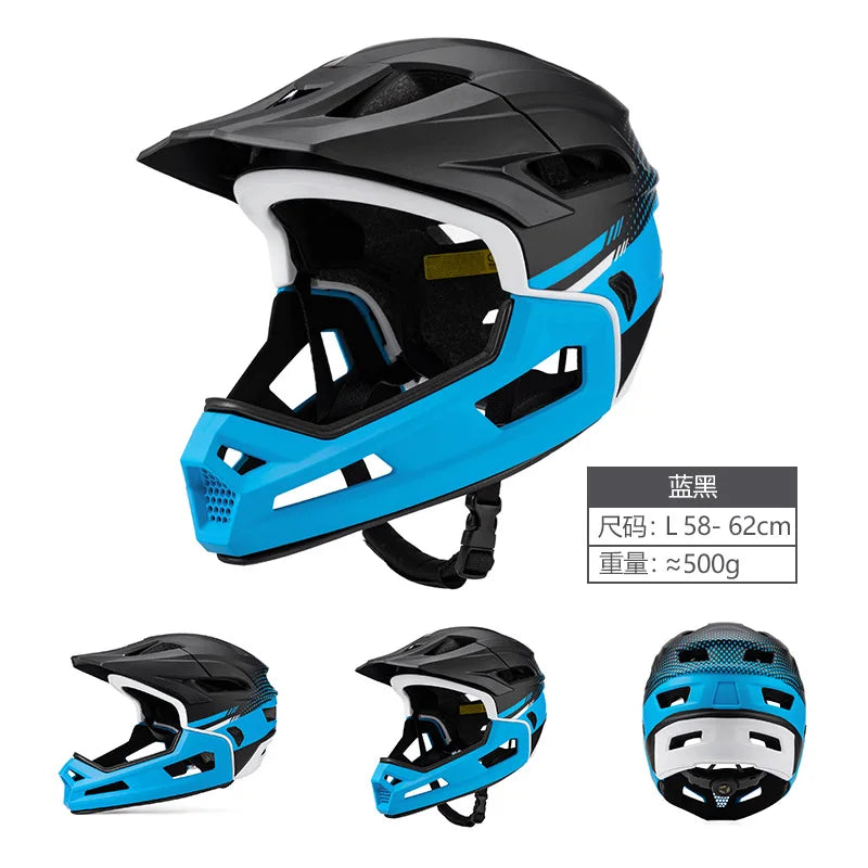 Eastinear Adult Mtb helmet Bicycle Full Face Detachable One-piece Motorcycle Riding Safety Helmet Head Protection outdoor