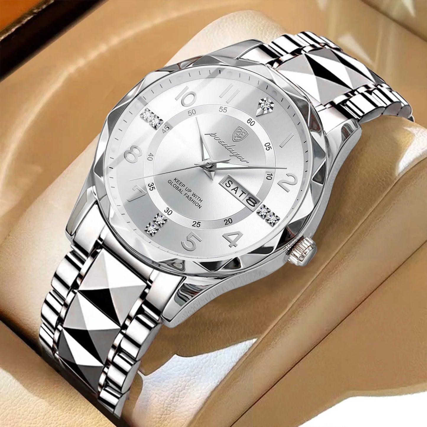 POEDAGAR Top Business Men Quartz Watch