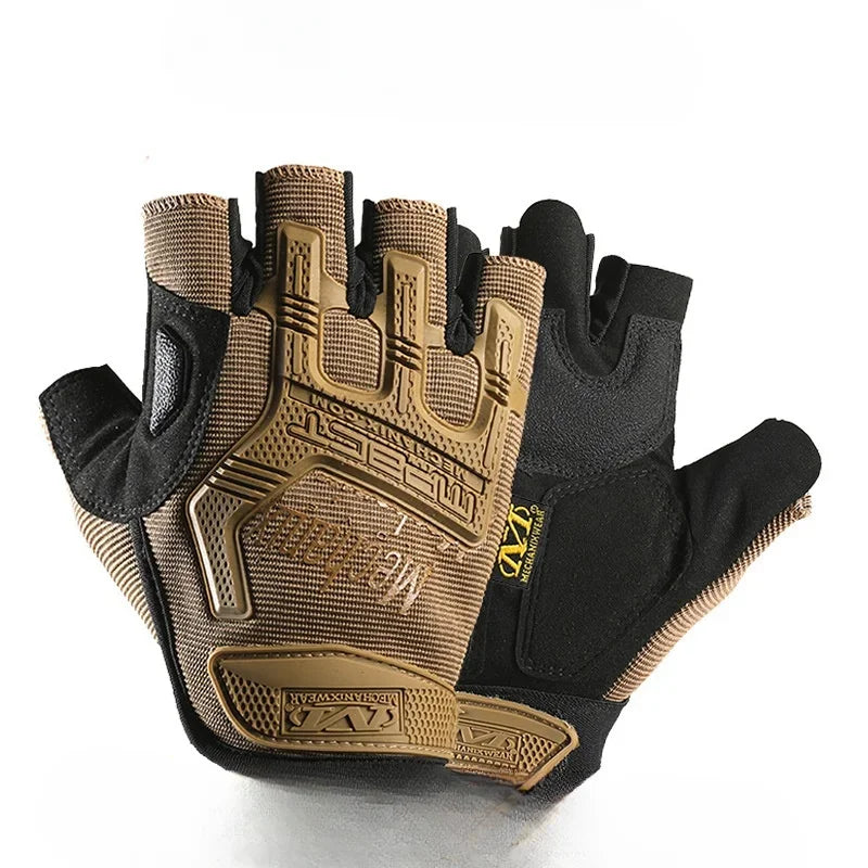 Popular Tactical Gloves Half Finger Special Forces Outdoor Mountaineering Riding Protection Men Half Finger Motorbike Gloves
