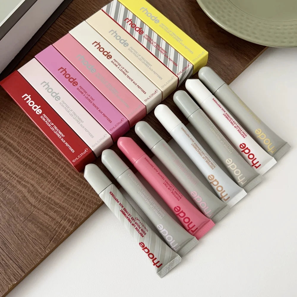 Brand Lip Balm Moisturizing Mirror Long Lasting Lip Gloss Ribbon
