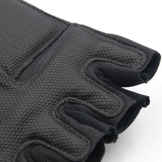 Tactical Hard Knuckle Half Finger Gloves Men's Combat Hunting Shooting Paintball Duty - Fingerless