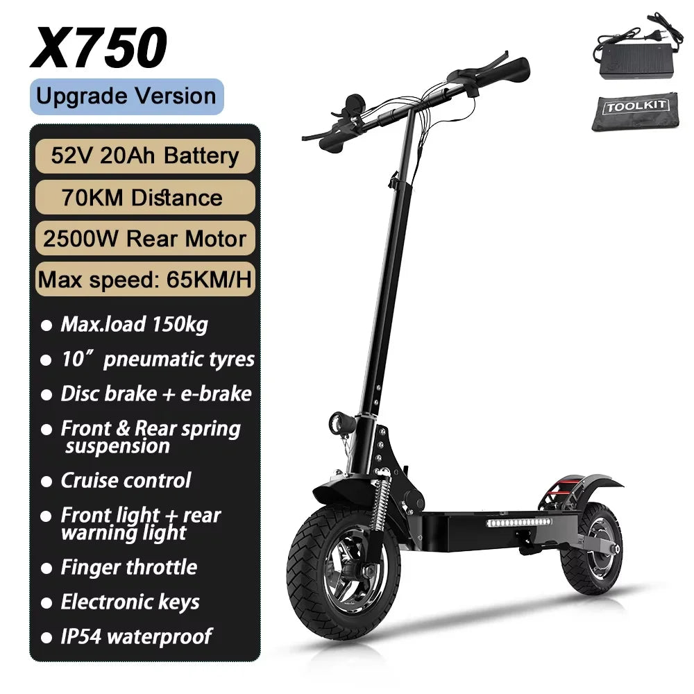 6000W Electric Scooter for Adults 85KM/H Max Speed Dual Motor