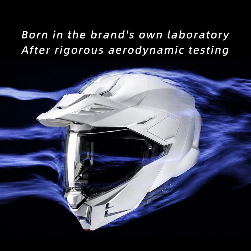 Original HJC Motorcycle Helmet HJC i80 Motocross Helmets Dual Lens ECE 3-in-1 Modular Flip-Up Helmets Off-road Cascos Para Moto