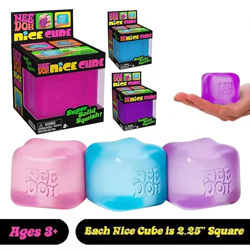 6cm Schylling Needoh Nice Cube, Sensory Toys, Anti-Stress Blocks, Stress Relief Jigsaw, Pressure Relief, Souvenir Gift
