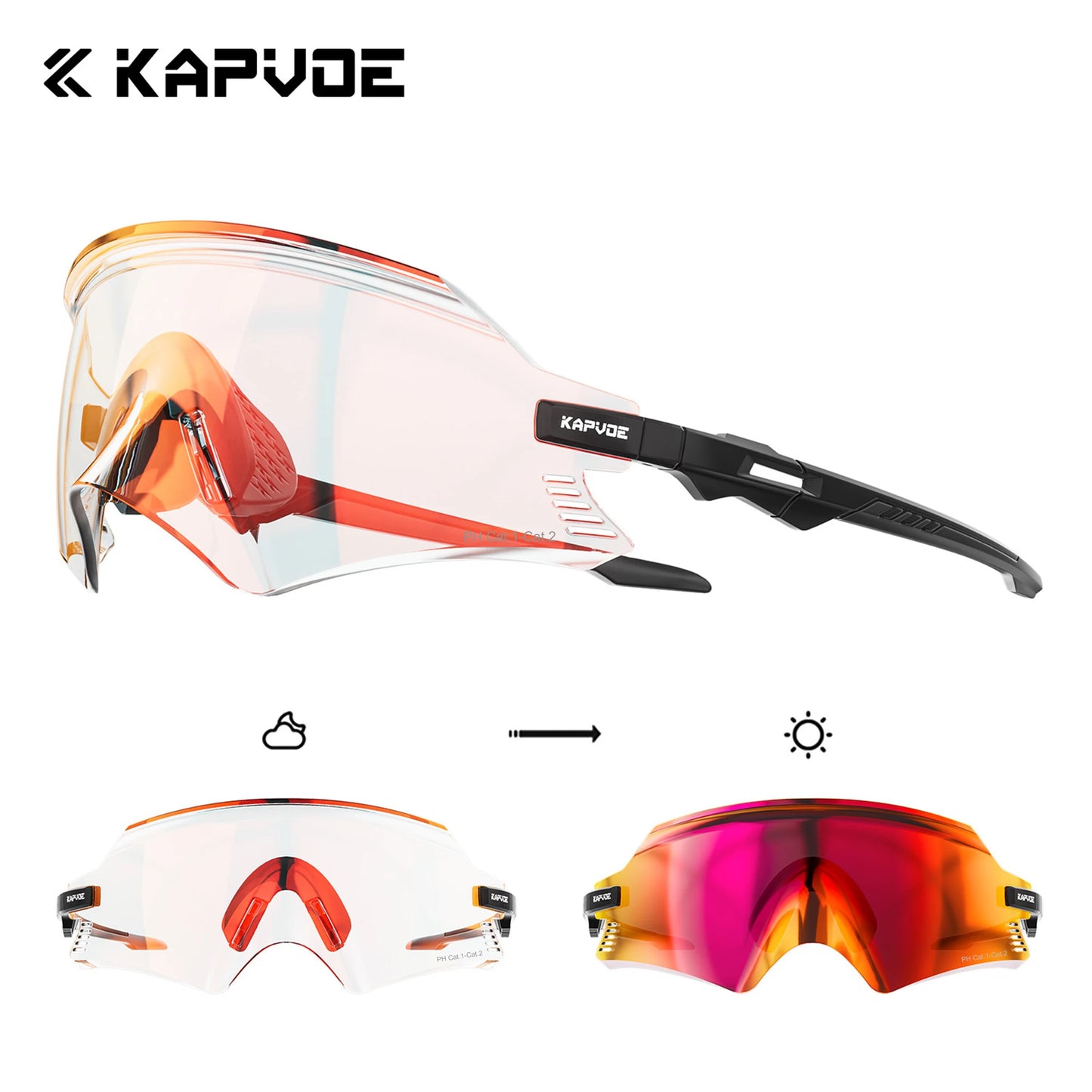 KAPVOE Outdoor Photochromic Sunglasses