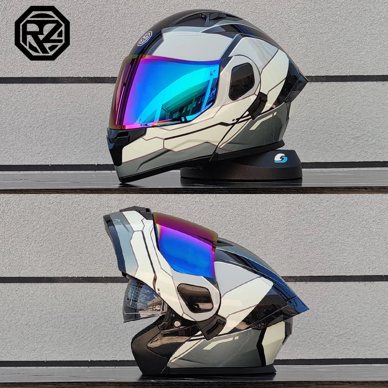 professional motorcycle sports flip helmet