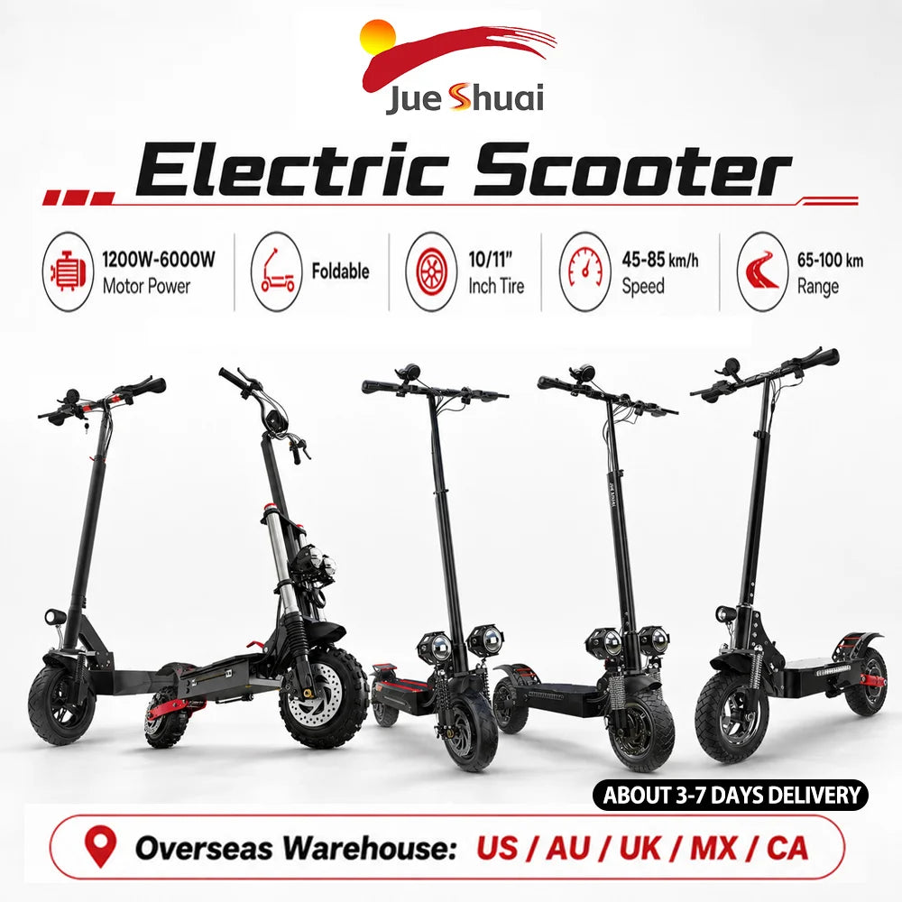 6000W Electric Scooter for Adults 85KM/H Max Speed Dual Motor
