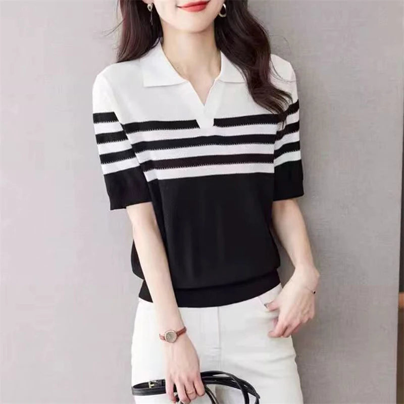 Women's POLO collar T-shirt