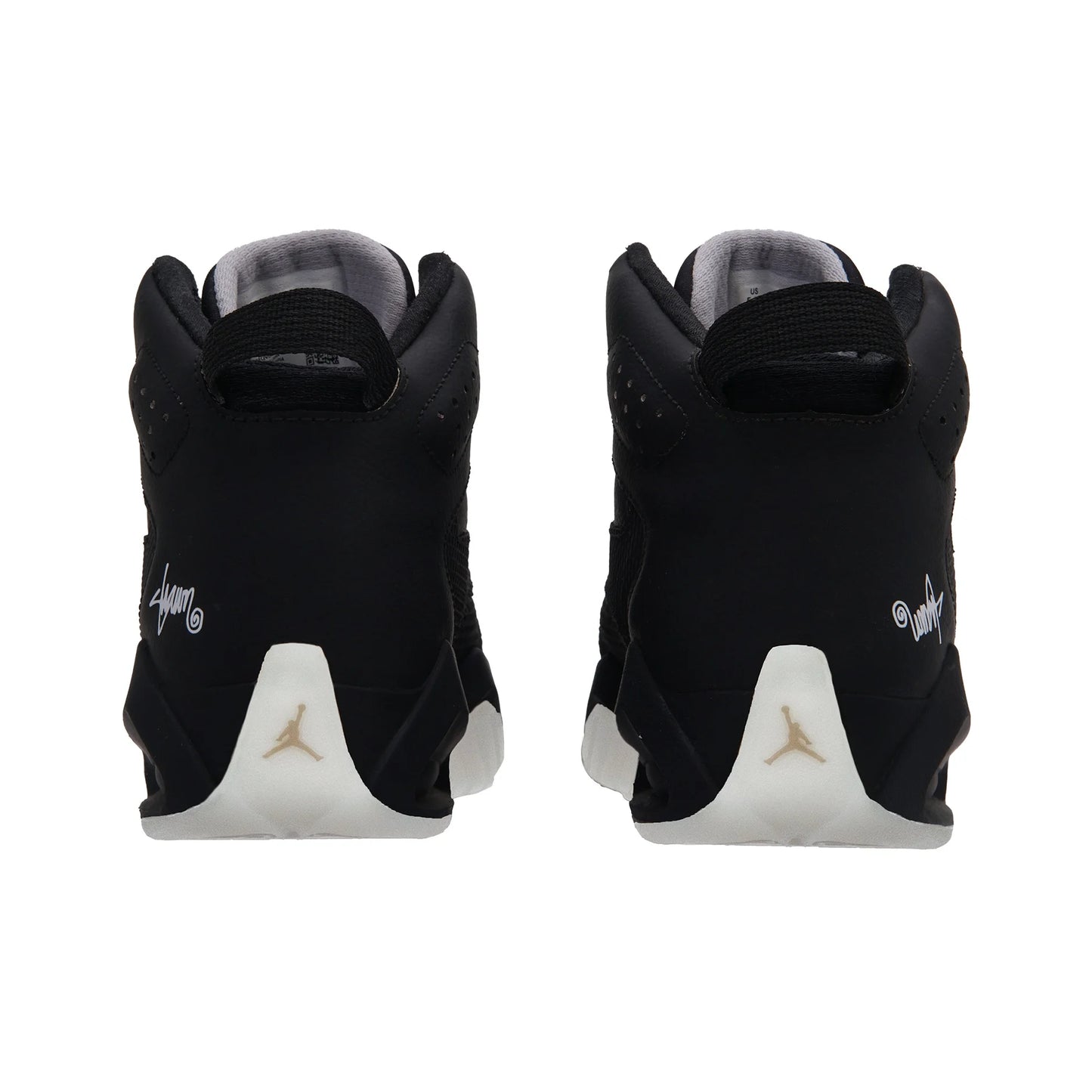 POIZON Jordan Lift Off Phantom Black Mid top Vintage Basketball Shoes Unisex Black