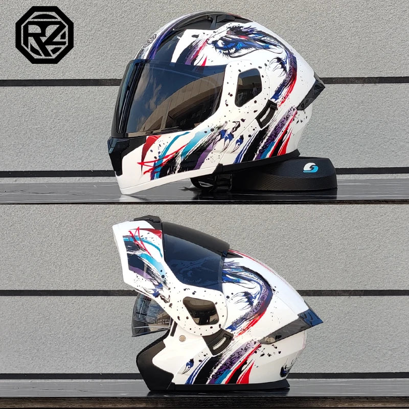 professional motorcycle sports flip helmet