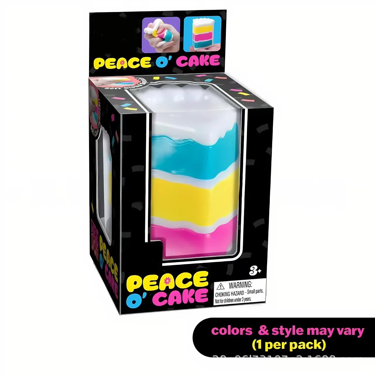 Schylling Needoh Nice Cube sensory toy, stress relieving block, pinch, relieve stress, puzzle and release