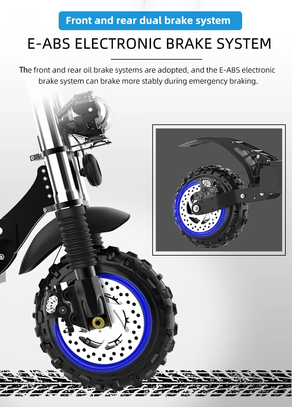 6000W Electric Scooter for Adults 85KM/H Max Speed Dual Motor