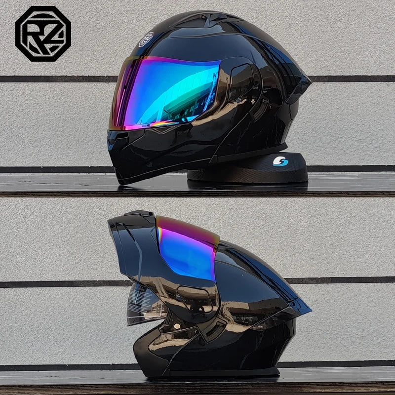 professional motorcycle sports flip helmet