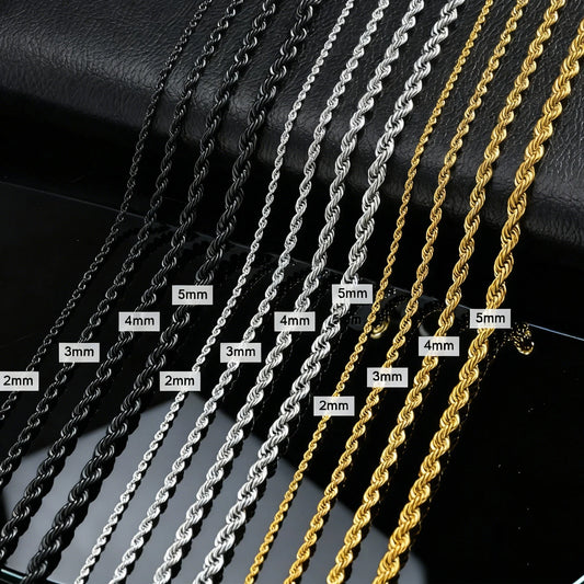 gold & silver rope chains