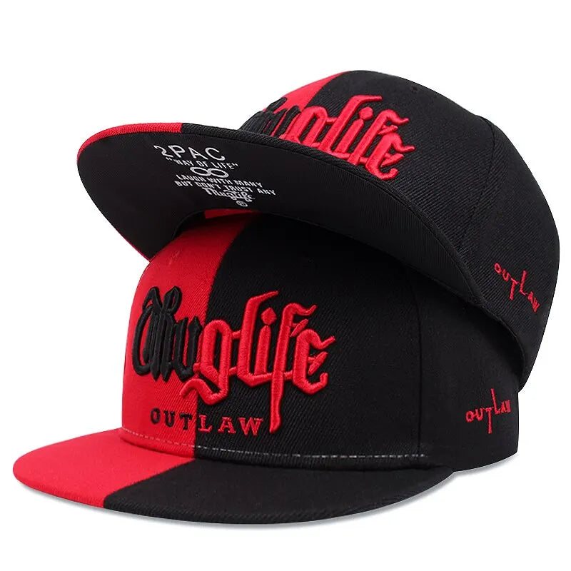 1 Pcs Fashion Fastball CAP Thuglife Embroidery Hiphop Baseball Cap