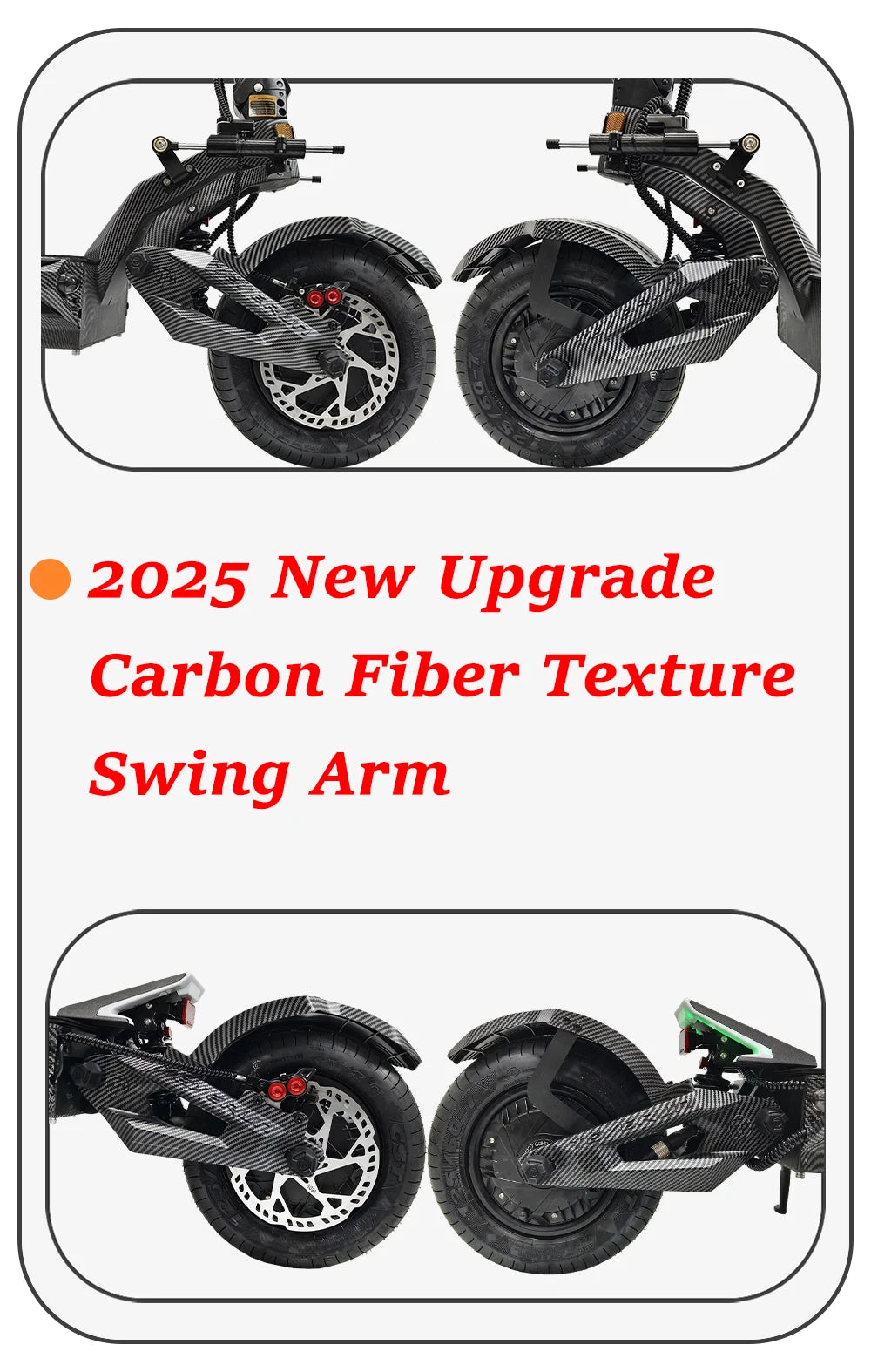 TEVERUN Fighter Supreme+ 7260R V6 2500W*2 Dual Motor 72V 60Ah Battery