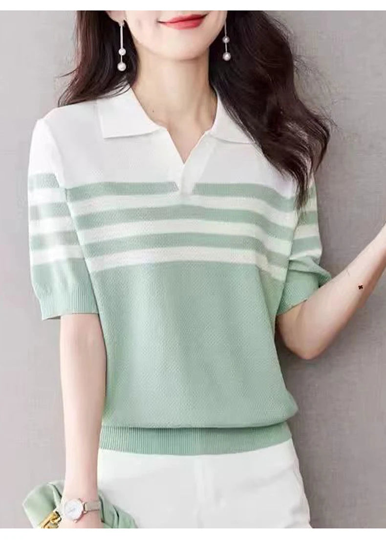 Women's POLO collar T-shirt