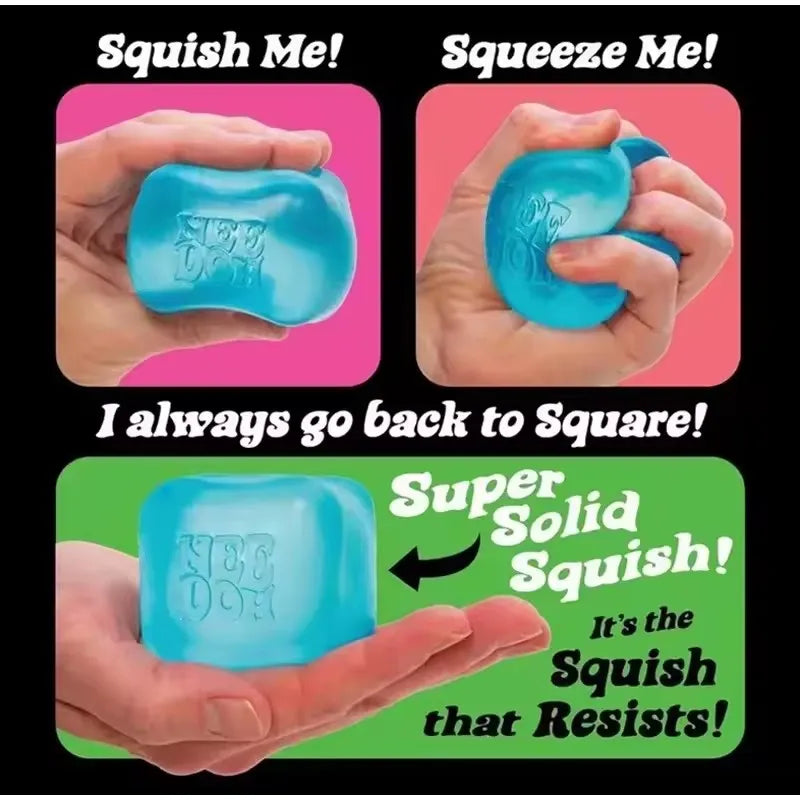 New Schylling Needoh Nice Cube, Sensory Toys, Anti-Stress Blocks, Stress Relief Jigsaw, Pressure Relief, Souvenir for Kids
