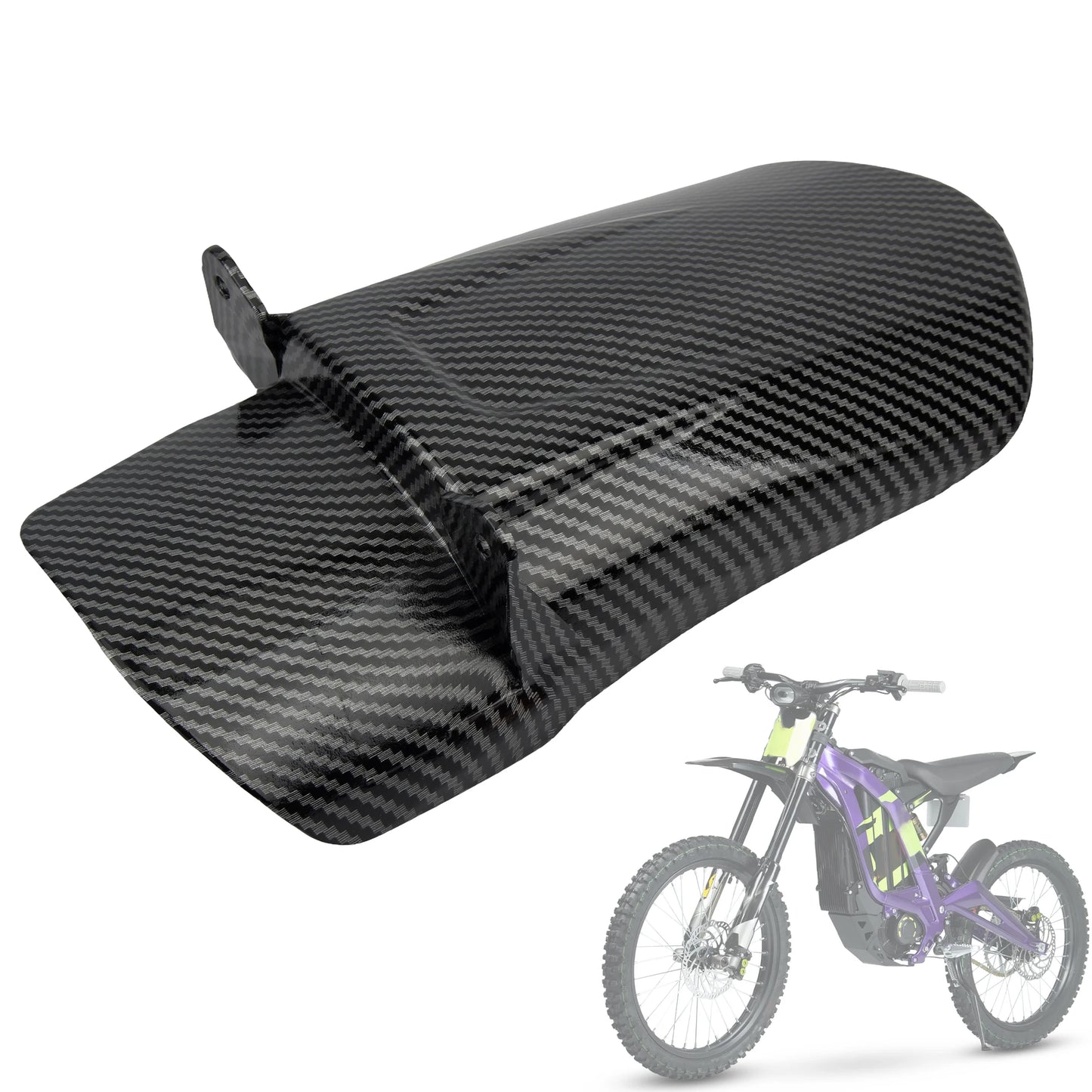 For Surron Parts Motocross Mudguards Rear Fender Carbon Fiber Color Accessories Rear Fender Refit For Sur-Ron Light Bee S X