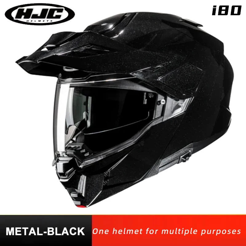Original HJC Motorcycle Helmet HJC i80 Motocross Helmets Dual Lens ECE 3-in-1 Modular Flip-Up Helmets Off-road Cascos Para Moto