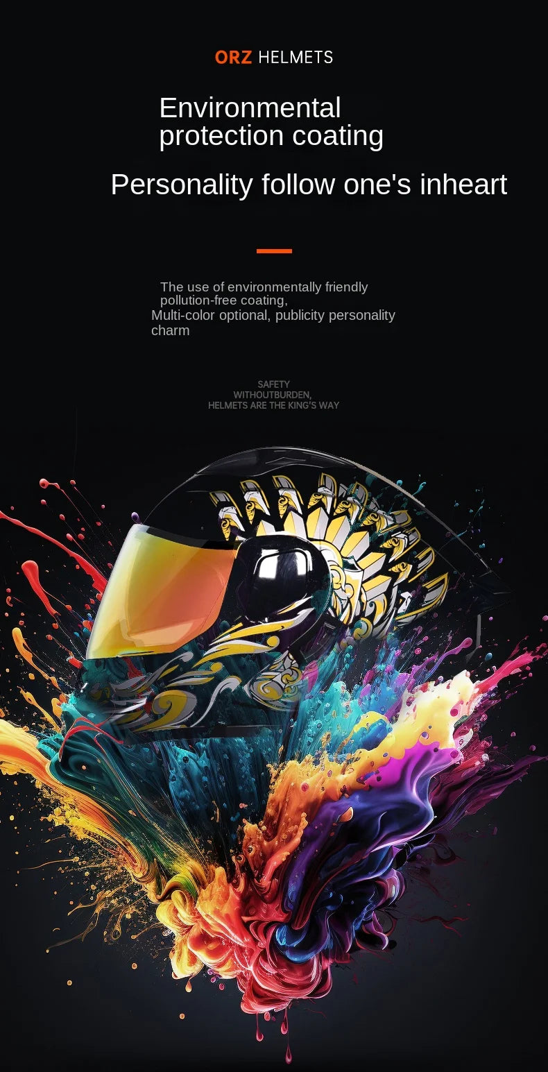 professional motorcycle sports flip helmet