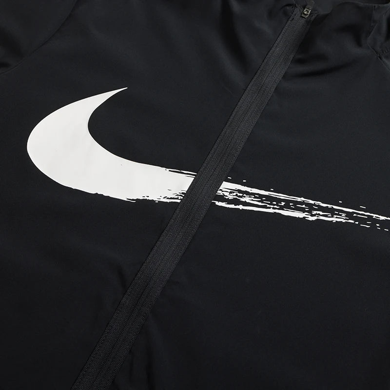 Nike Men's Sports Casual Wear Fitness Running Woven Jacket Windproof Stand-Up Collar Jacket Hv0395-010