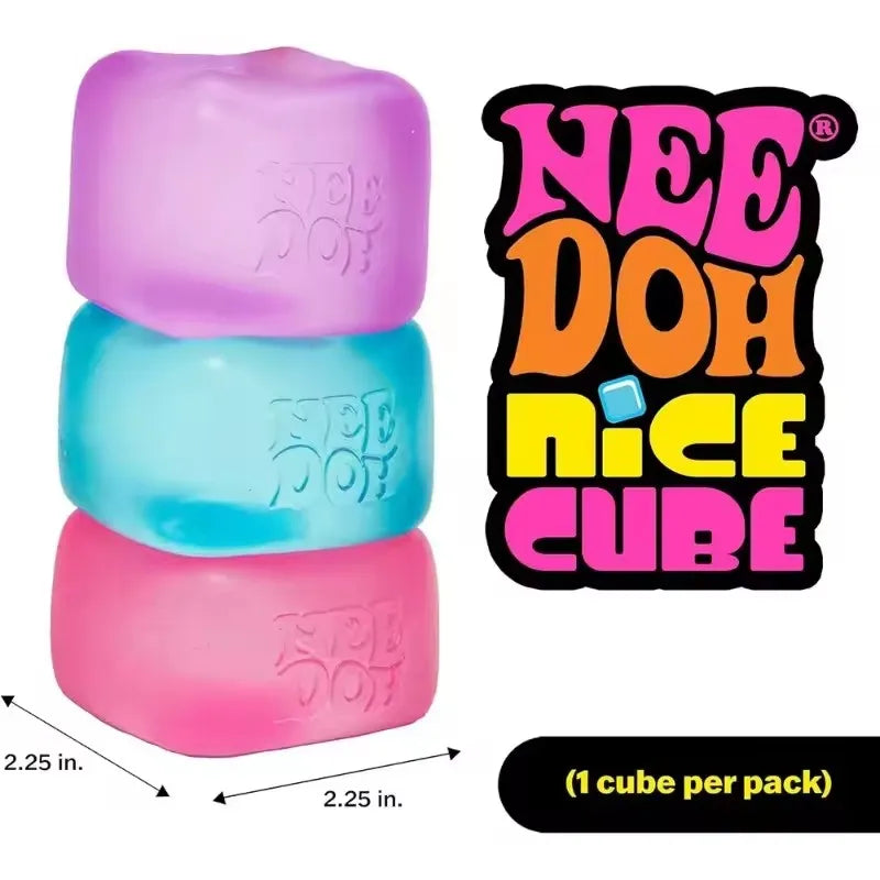 New Schylling Needoh Nice Cube, Sensory Toys, Anti-Stress Blocks, Stress Relief Jigsaw, Pressure Relief, Souvenir for Kids