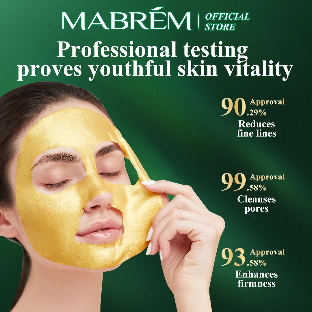 MABREM Gold Blackhead Mask Remove Stains Shrink Pore Improve Rough Skin Acne Depth Replenishment Moisturizing Oil-control 40g