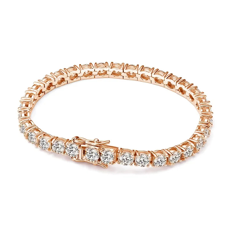 KNOBSPIN D VVS1 Moissanite Tennis Bracelet