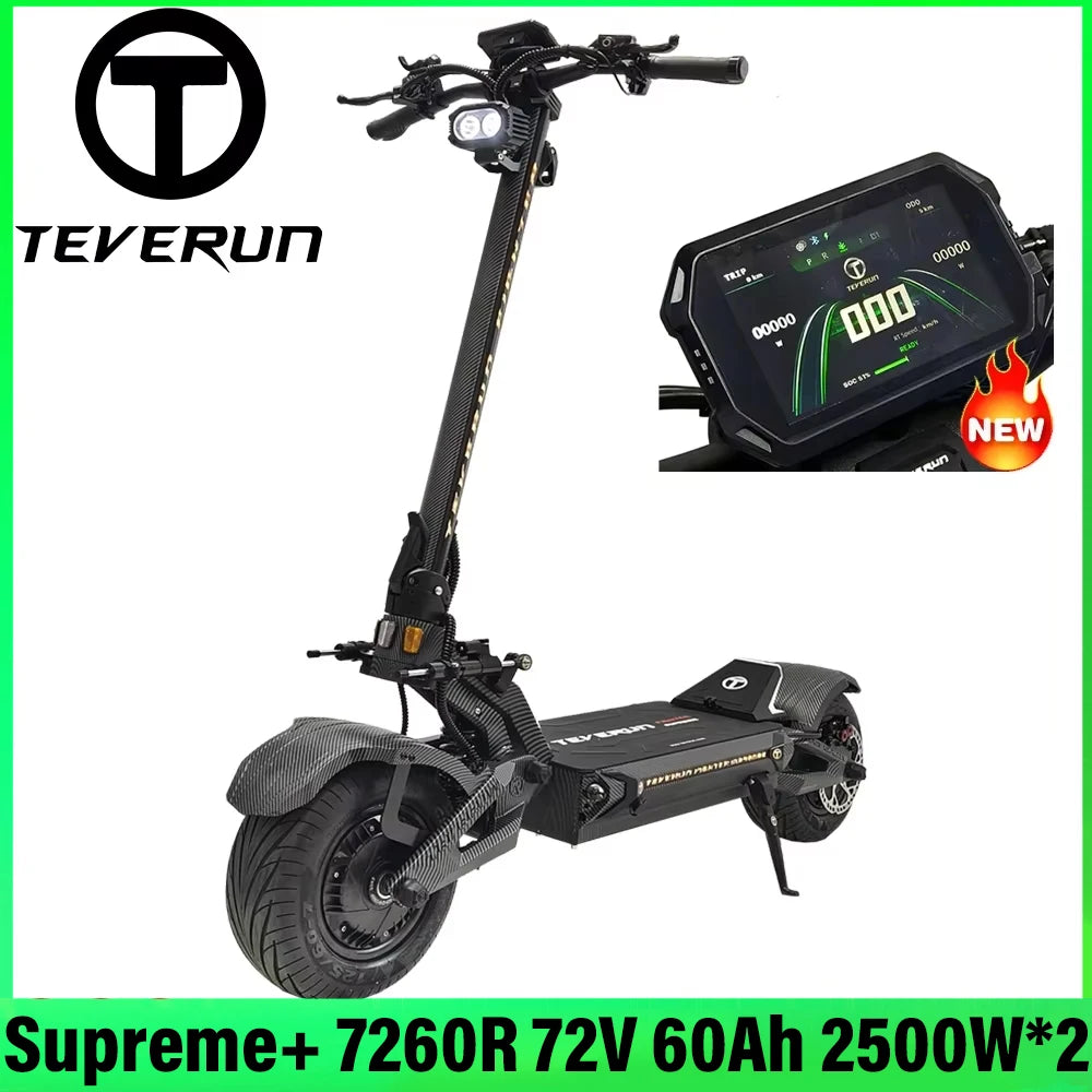 TEVERUN Fighter Supreme+ 7260R V6 2500W*2 Dual Motor 72V 60Ah Battery