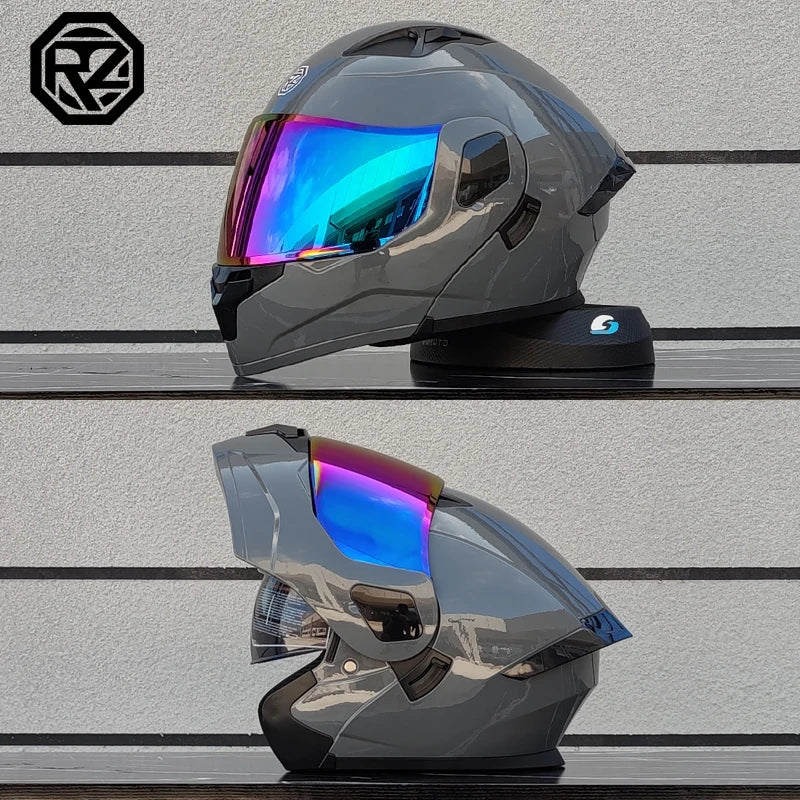 professional motorcycle sports flip helmet
