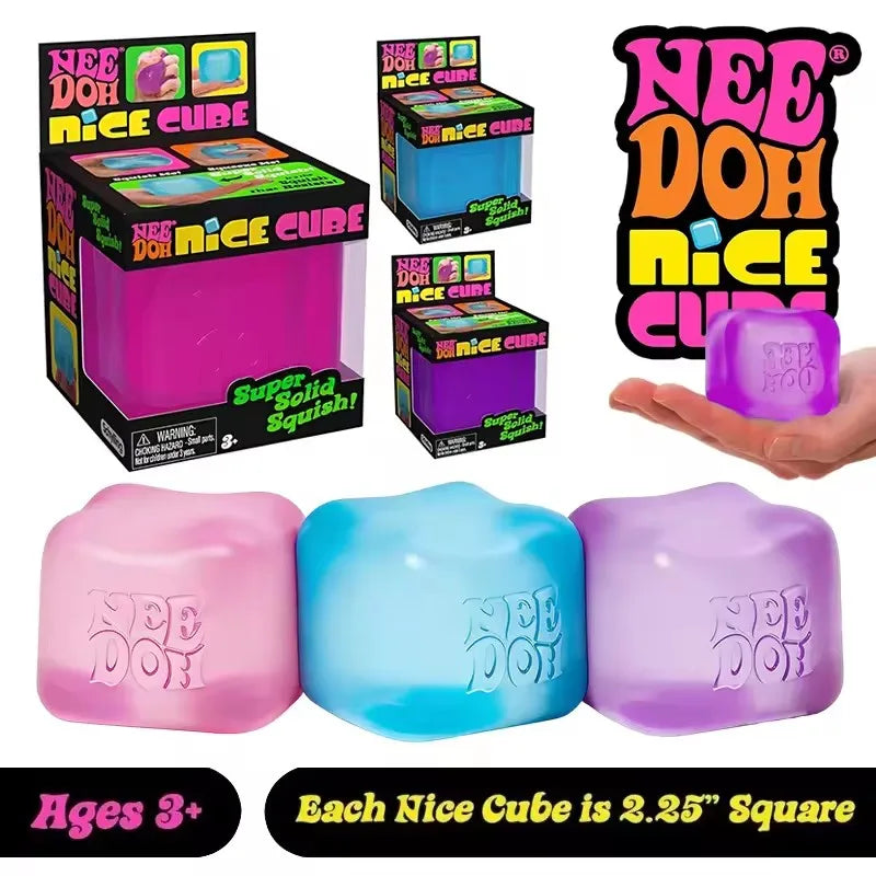New Schylling Needoh Nice Cube, Sensory Toys, Anti-Stress Blocks, Stress Relief Jigsaw, Pressure Relief, Souvenir for Kids